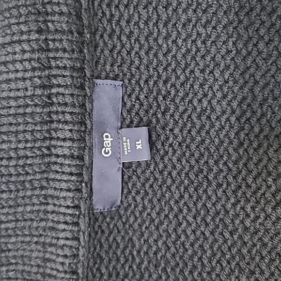 * Gap Navy Blue Zip Up Sweater Cabin Core - Picture 3 of 5
